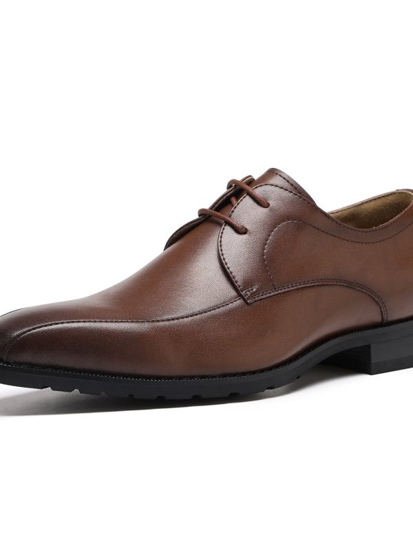 Flukin 革靴 男士商务鞋 先生鞋 防水 透气 商务正装鞋 防滑 防臭 步行 高级绅士鞋